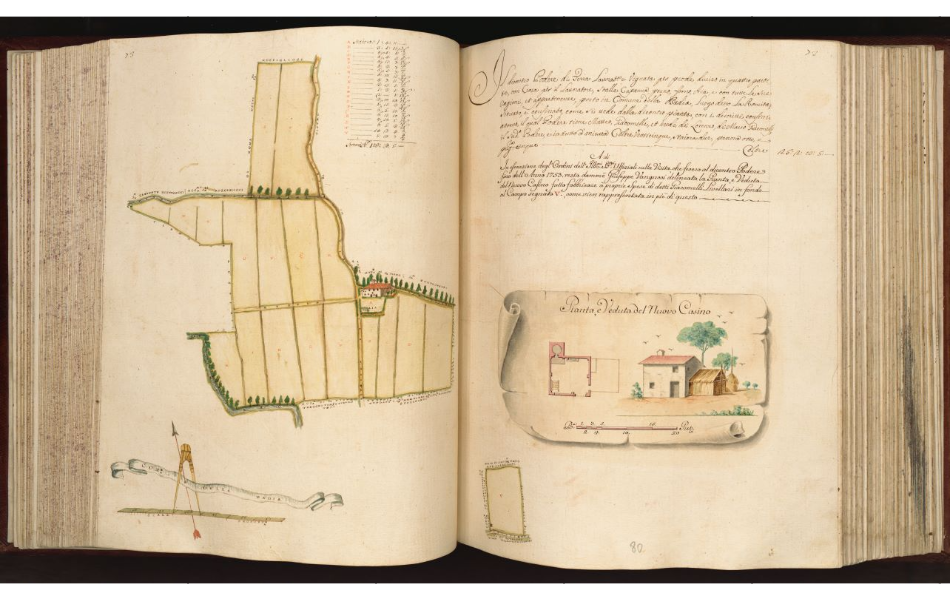 Fondo: Pia Casa di Sapienza, Campione di Piante 442 Anni 1727-1732.